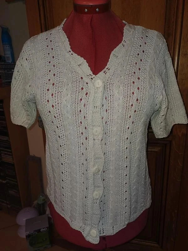 Camisa de malha branca tamanho 38 – photo 2